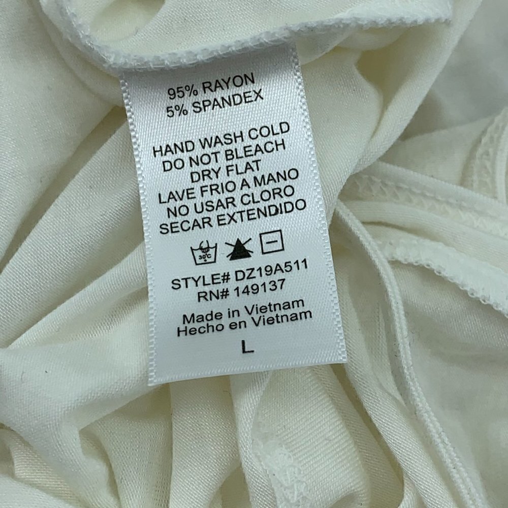 Double Zero Cream Racerback Camisole - Picture 5 of 6